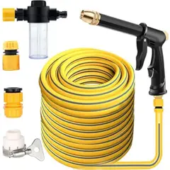 GENERICO - Pistola De Lavado Alta Presión Port+ 25 Mts Manguera Accesor