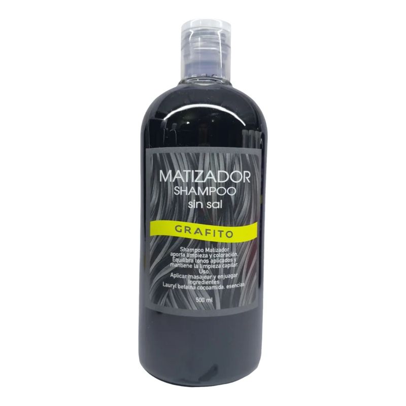 GENERICO - Shampoo Matizador Grafito Cabello Cenizos Peluqueria Barber