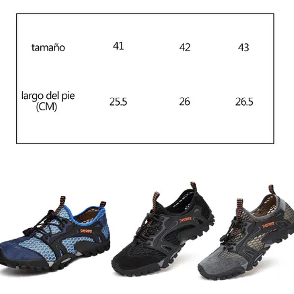 EDWINAYY - Zapatos De Hombre De Agua Playa Senderismo Camping Monta?a