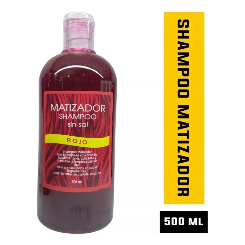 GENERICO - Shampoo Matizador Cabello Rojo Peluqueria Barberia