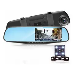 GENERICO - Pantalla Espejo Retrovisor Cámara Frontal Monitor 3.5 Lcd
