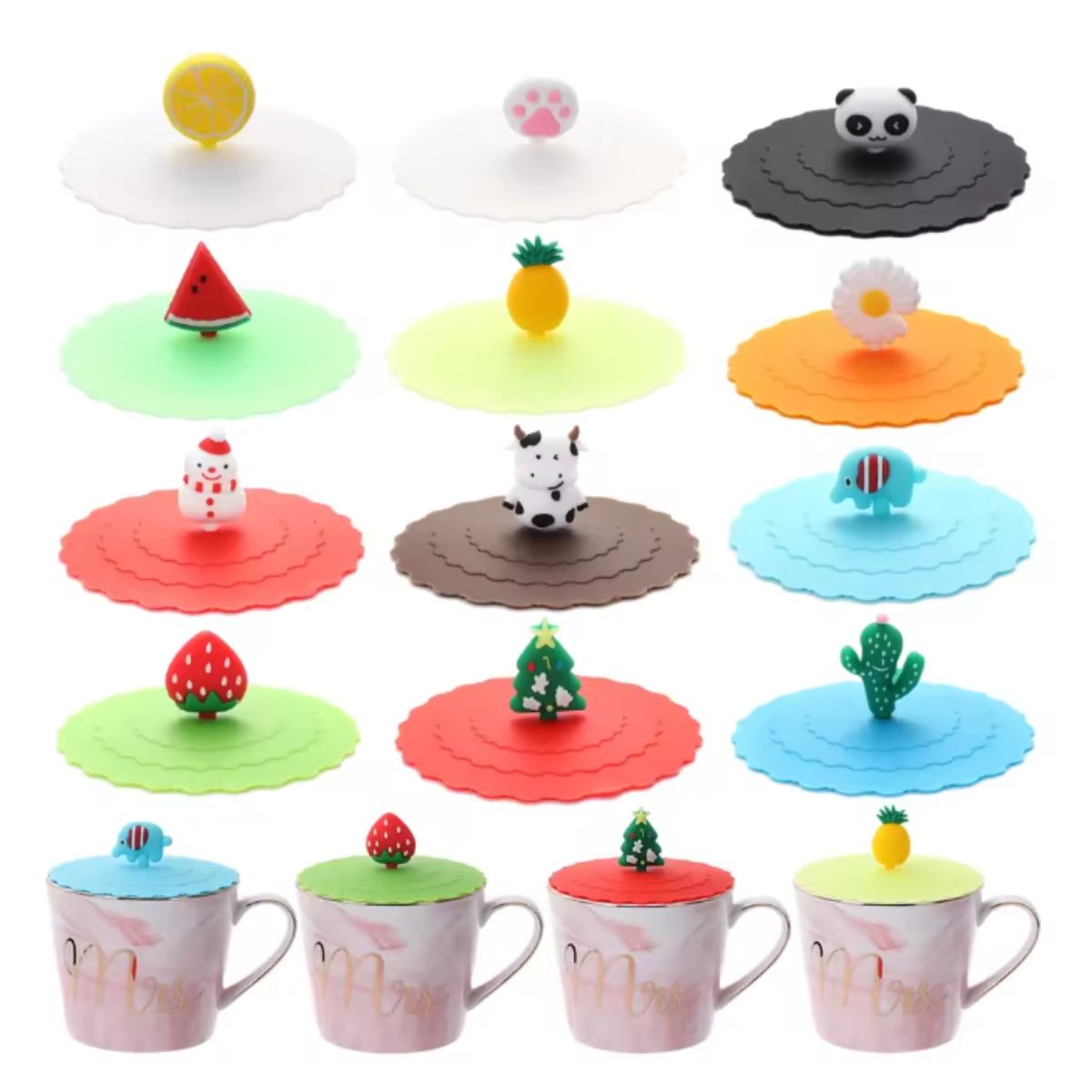 GENERICO - Cubiertas Taza 10cm + Pomos Surtidos