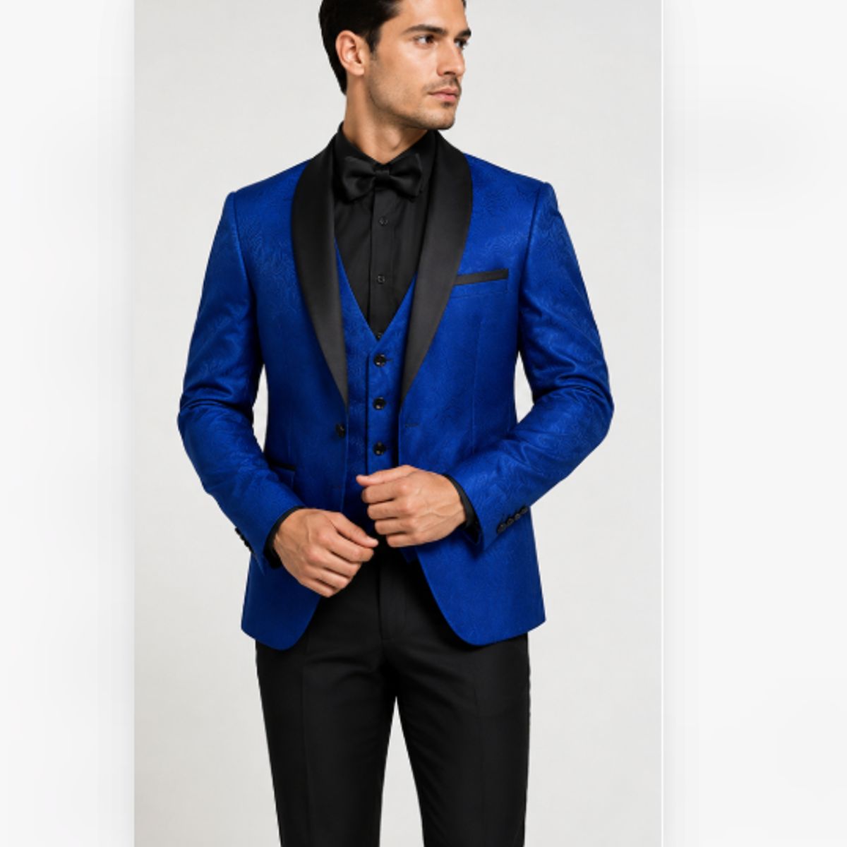 XPRESS RECHARGE - Traje elegante azul rey de tres piezas