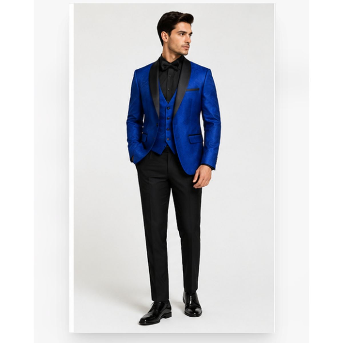 XPRESS RECHARGE - Traje elegante azul rey de tres piezas