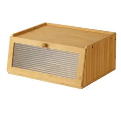 GENERICO - Panera de bambúcaja organizadora de pan