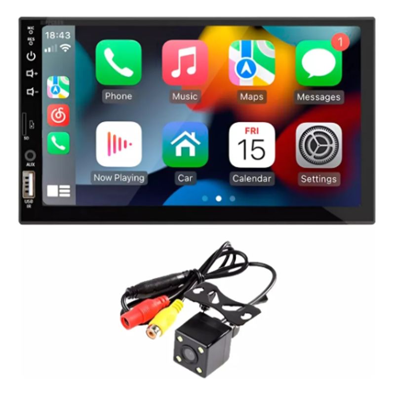 GENERICO - Radio Auto Pantalla Tactil 7 Pulgadas Carplay/android