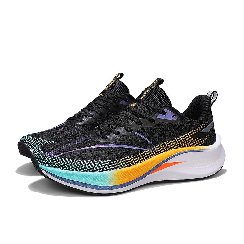 DANWEILE - Zapatos deportivos para estudiantes de malla transpirable-negro