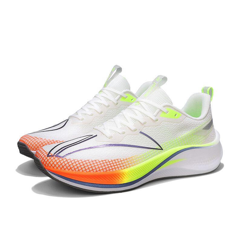 DANWEILE - Zapatos deportivos para estudiantes de malla transpirable- blanca