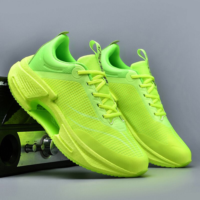 DANWEILE - Zapatilla Running Superficie de malla Hombre alumno-Verde