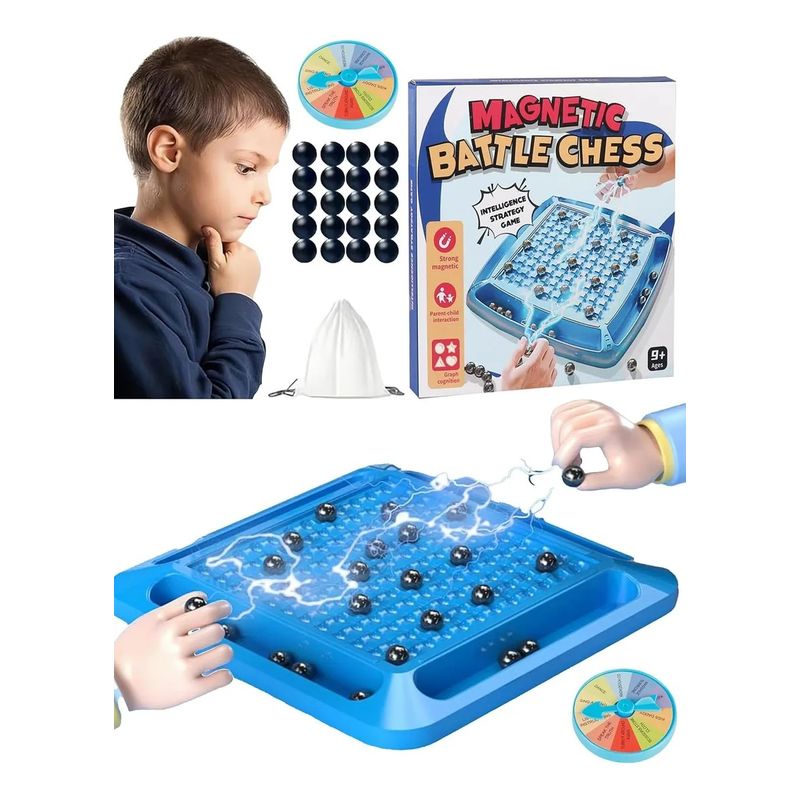 KUANGYE - Tablero Magnético De Inducción A Ajedrez Para Niños