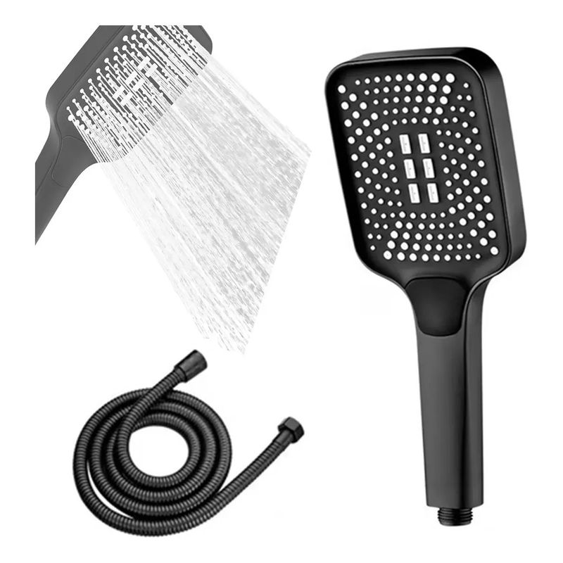 KUANGYE - Regadera Kit De Ducha Tipo Telefono De Mano Acero Inoxidable