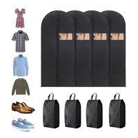 Set Kit- 4pz Porta-traje Funda+ 4pz Porta-zapato