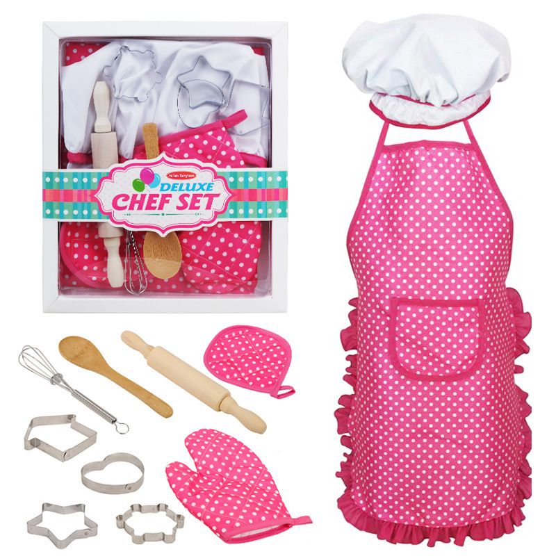 EDWINAYY - Juguetes De Cocina Para Ni?os Juego De Roles De Chef 11pcs