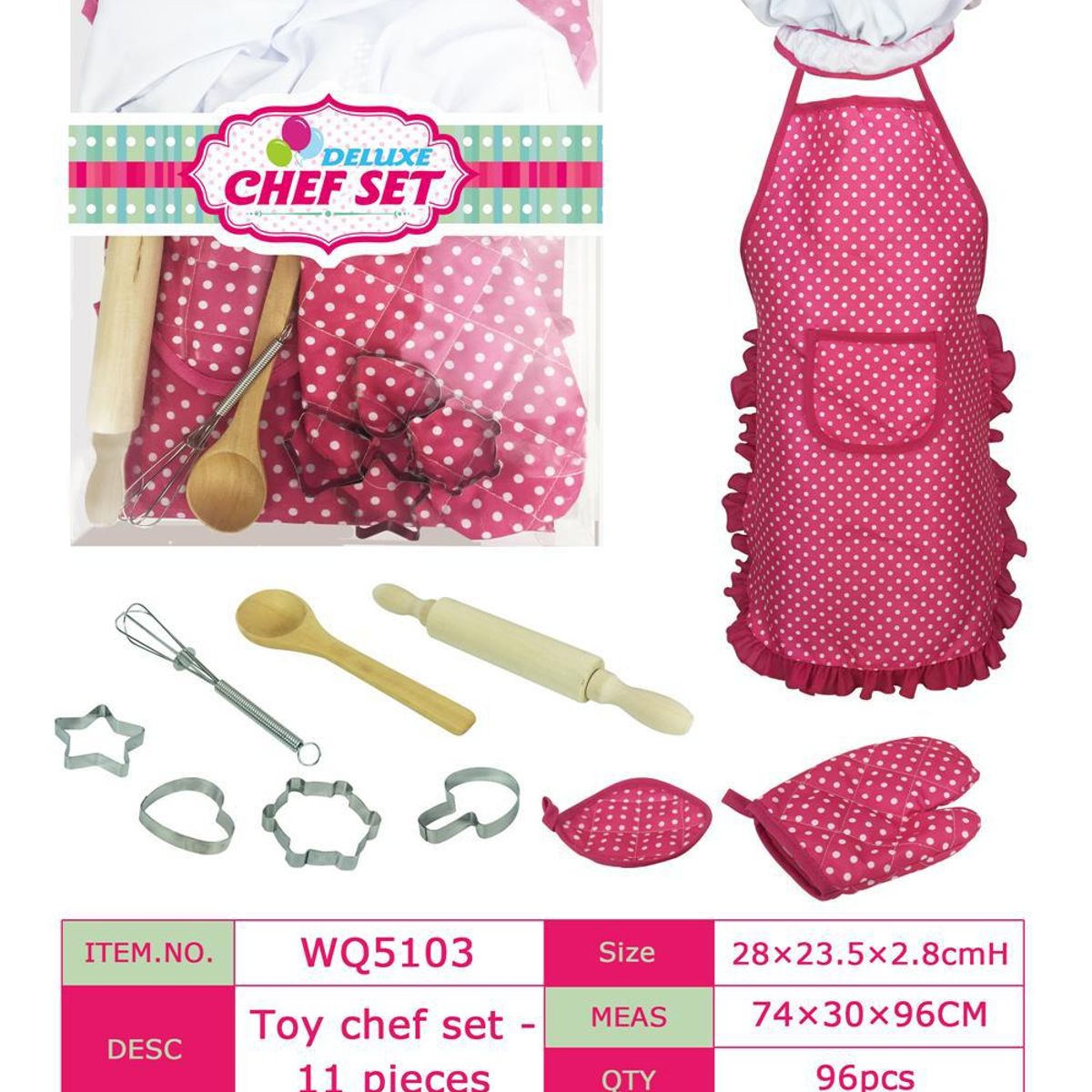 EDWINAYY - Juguetes De Cocina Para Ni?os Juego De Roles De Chef 11pcs