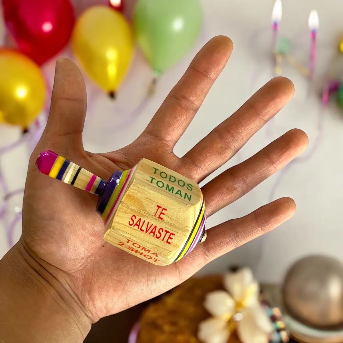 PUREPOWER - Pirinola Toma Todo De Beber Shot Madera Juego De Mesa