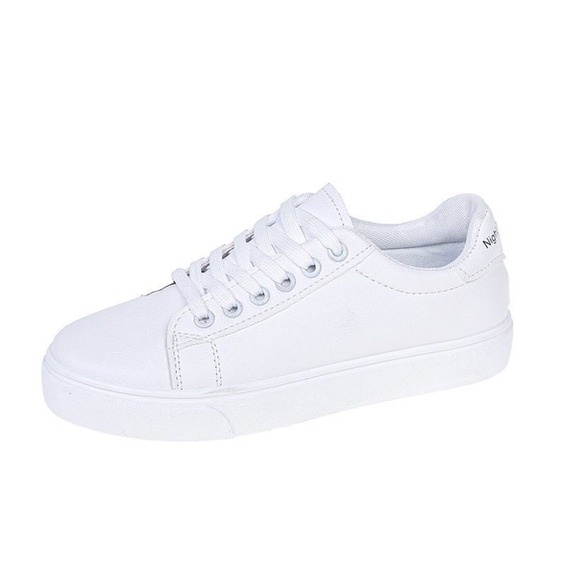 EDWINAYY - Zapatillas Deportiva Mujer Blanca Ca?a Alta Y Baja Eco Cuero
