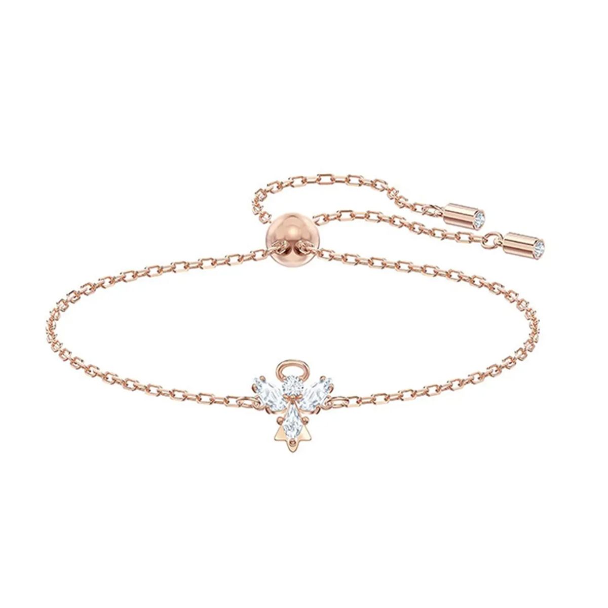 SWAROVSKI - Swarovski Pulsera delicada Magic Angel - Oro rosa