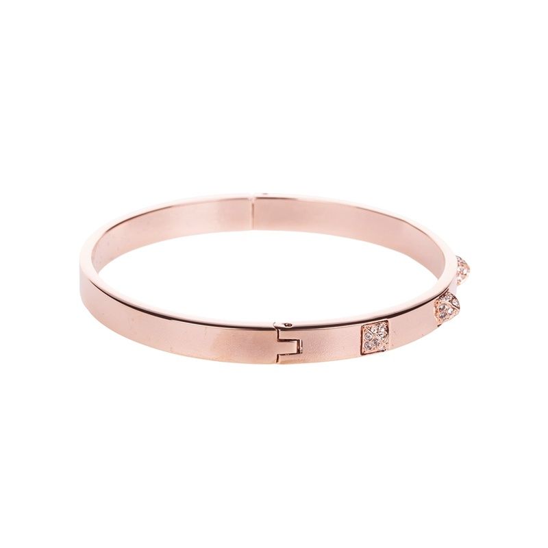 SWAROVSKI - Swarovski Understated lujo rosa oro chapado pulsera - Oro rosa S
