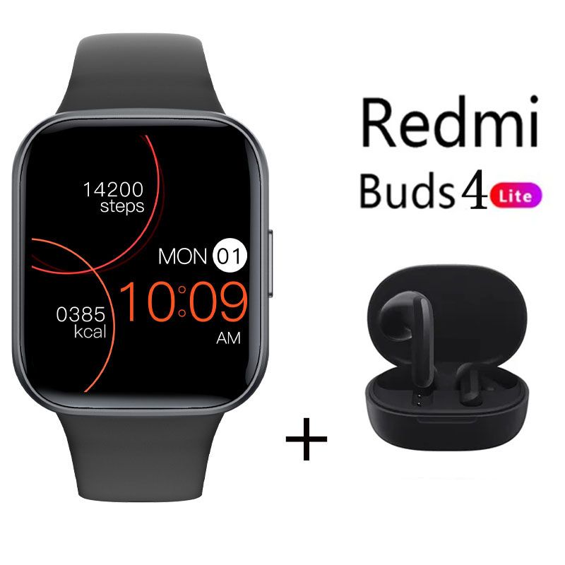 XIAOMI - Reloj inteligente Y83 Negro + xiaomi Redmi Buds 4 Lite - Negro