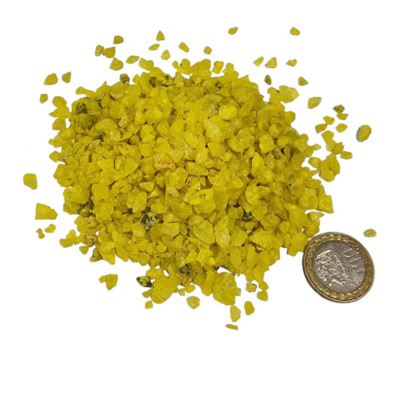 GENERICO - Cuarzo Tamaño Arroz Color amarillo  500 Gr.