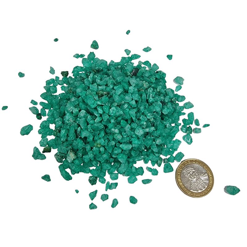 GENERICO - Cuarzo Tamaño Arroz Color Verde Turquesa  500 Gr.