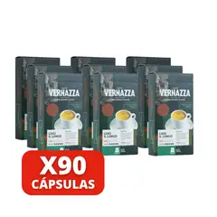 CAFFE VERNAZZA - Café Luigi Il Lungo 90 cápsulas Nespresso compatibles