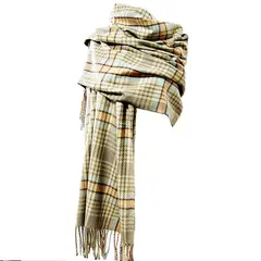 VIVAFELICIA - Bufanda Chal Highlands Beige