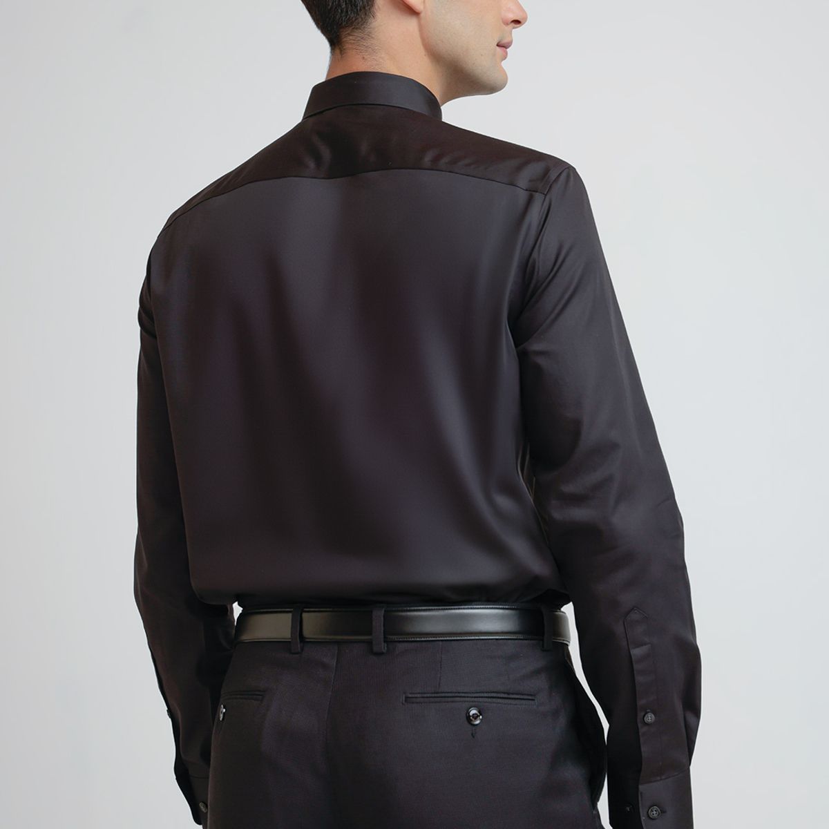 PERRY ELLIS - Camisa Hombre Formal Non Iron (No Se Plancha) Negro