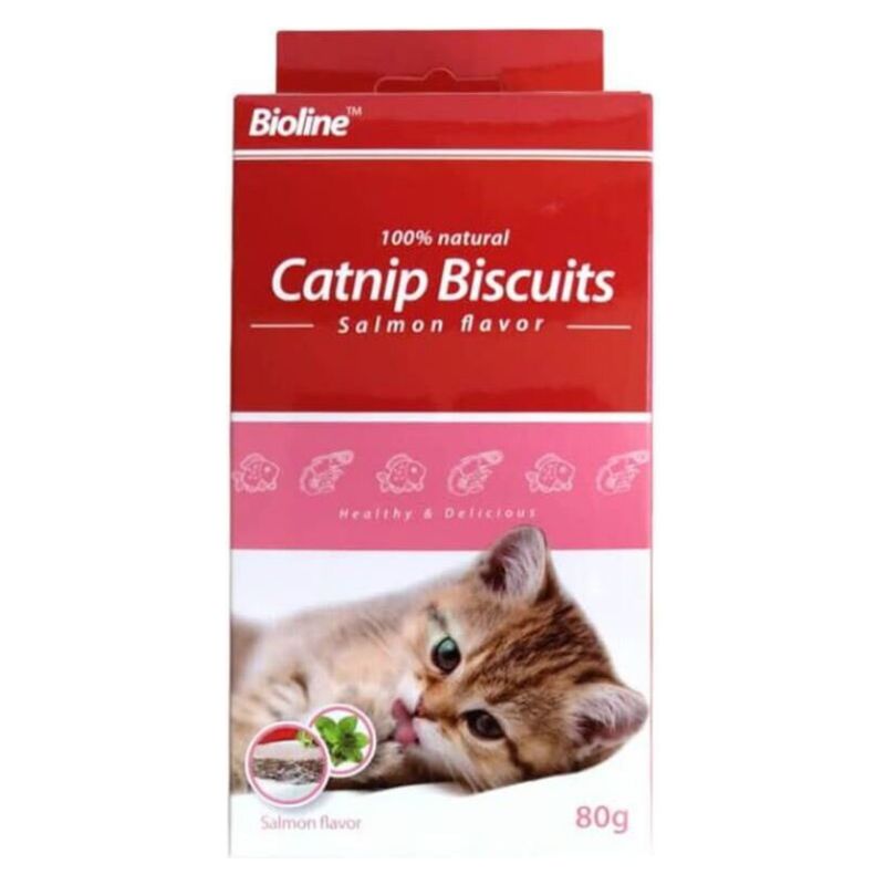 BIOLINE - Bioline/Galletas Con Hierba Gatera Y Salmón/Gato