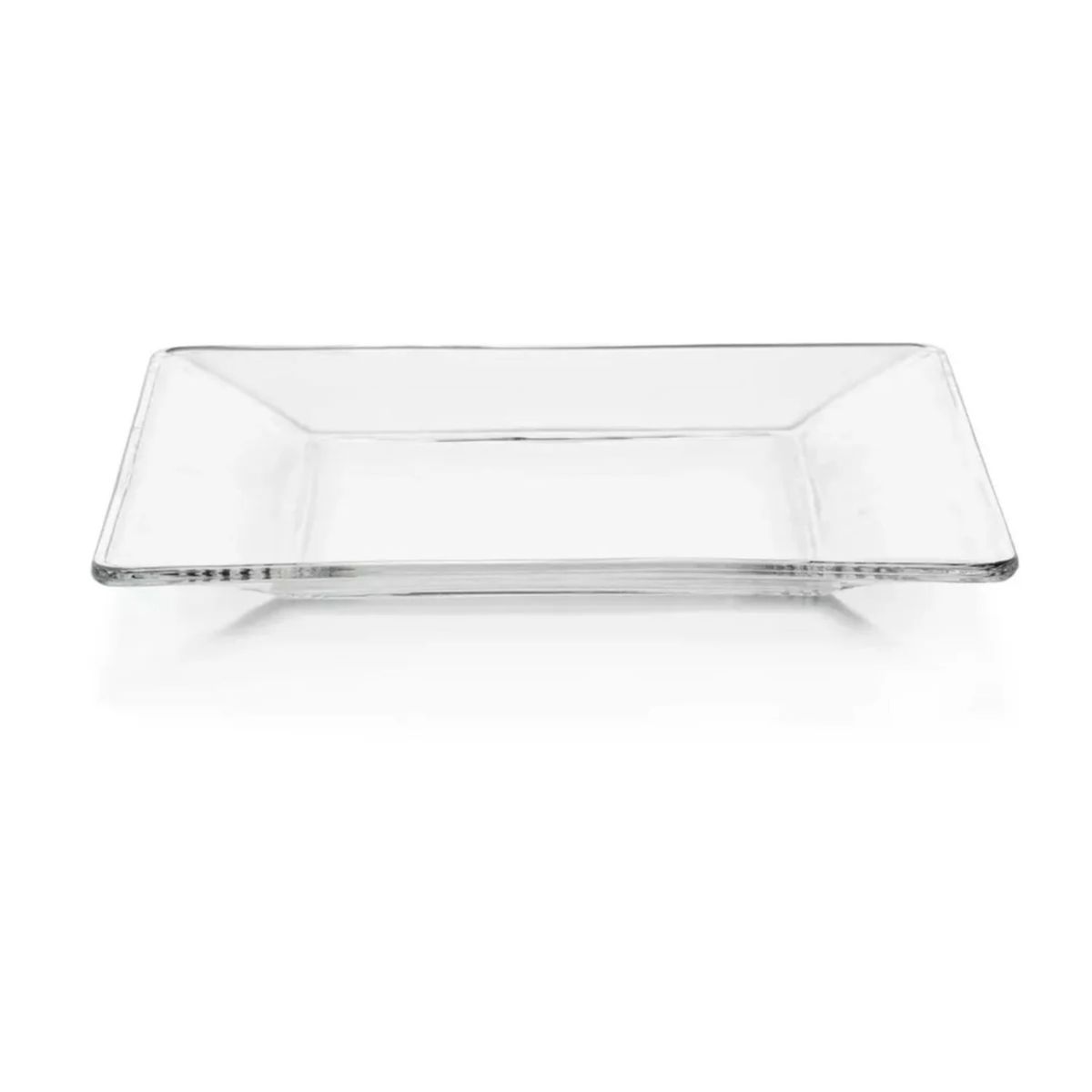 LIBBEY - Set 6 Platos de Vidrio Plato Postre Cuadrado Tempo