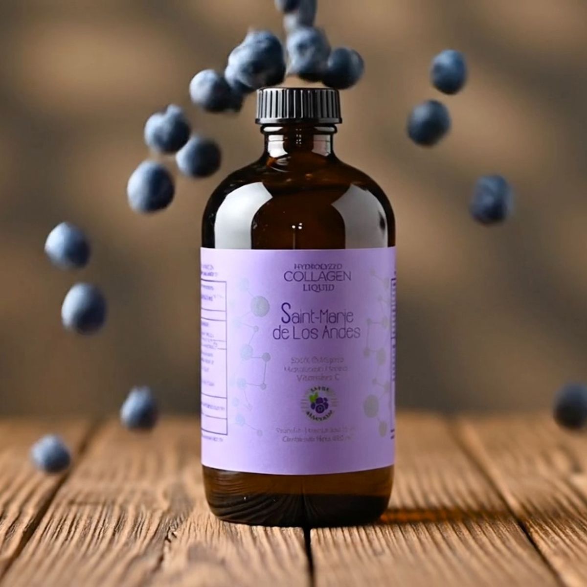 SAINT MARIE DE LOS ANDES - COLAGENO HIDROLIZADO LIQUIDO MARINO CON  VITAMINA C Y ARANDANOS