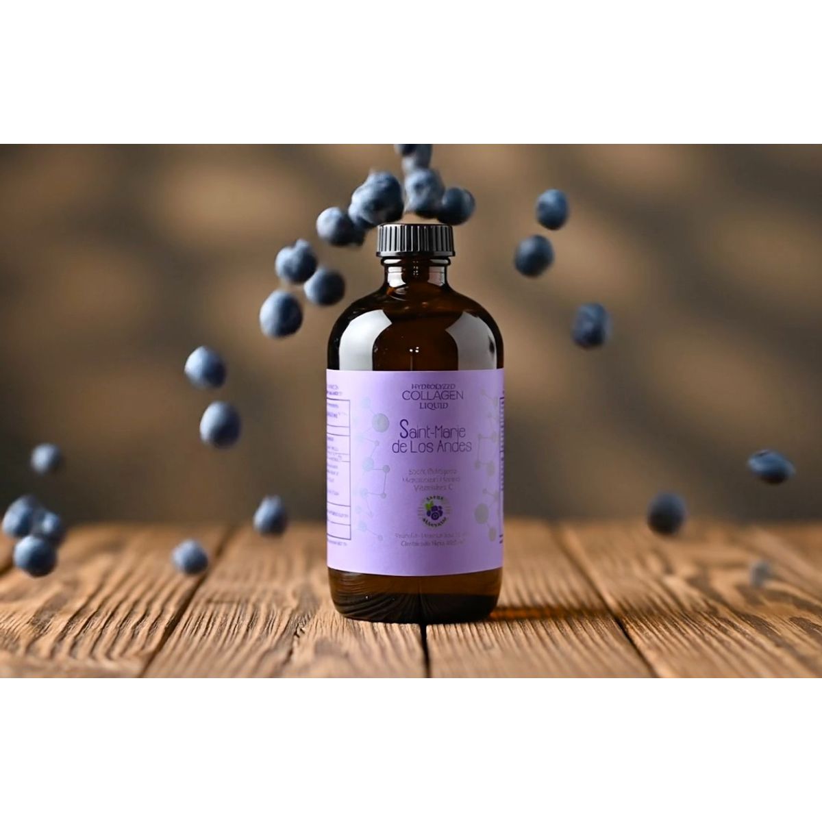 SAINT MARIE DE LOS ANDES - COLAGENO HIDROLIZADO LIQUIDO MARINO CON  VITAMINA C Y ARANDANOS