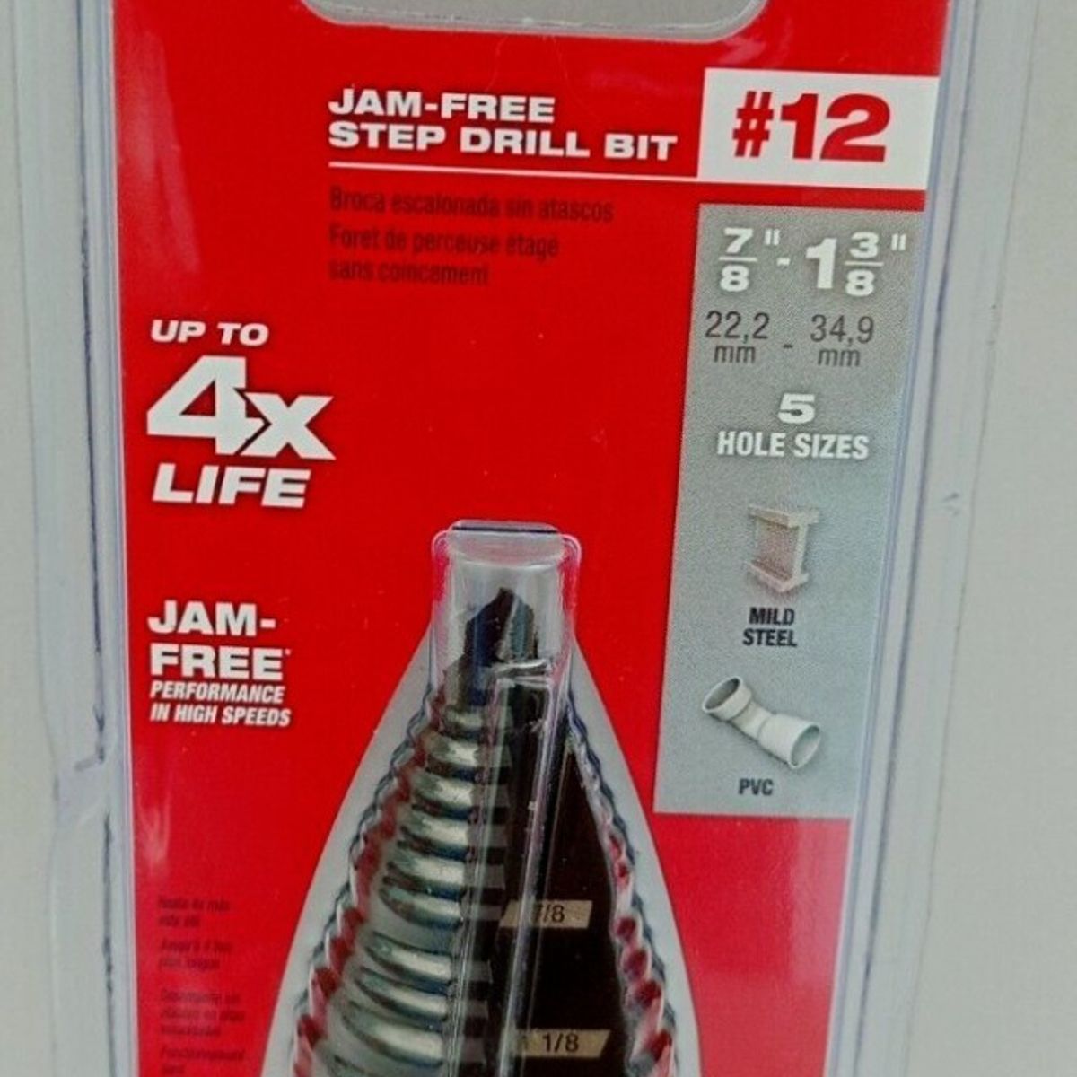 MILWAUKEE - Broca Cono Escalonada Milwaukee 48-89-9212 34.9mm - E.o.