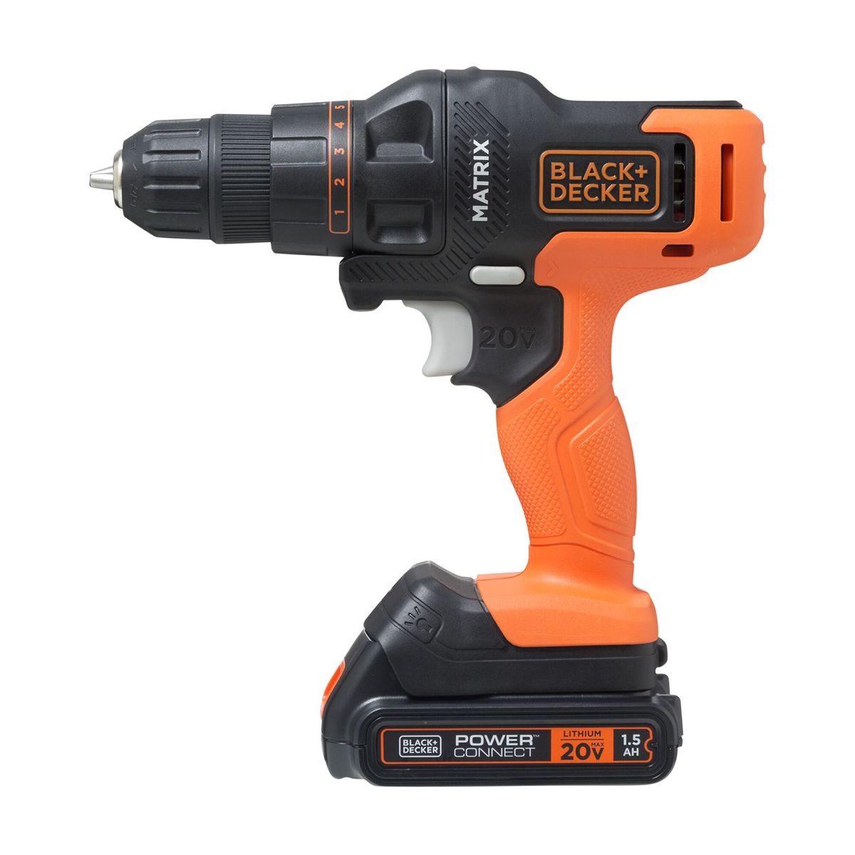 BLACK+DECKER - Taladro 3 cabezales 20V MATRIX BLACK+DECKER MTX20K3B-B2C