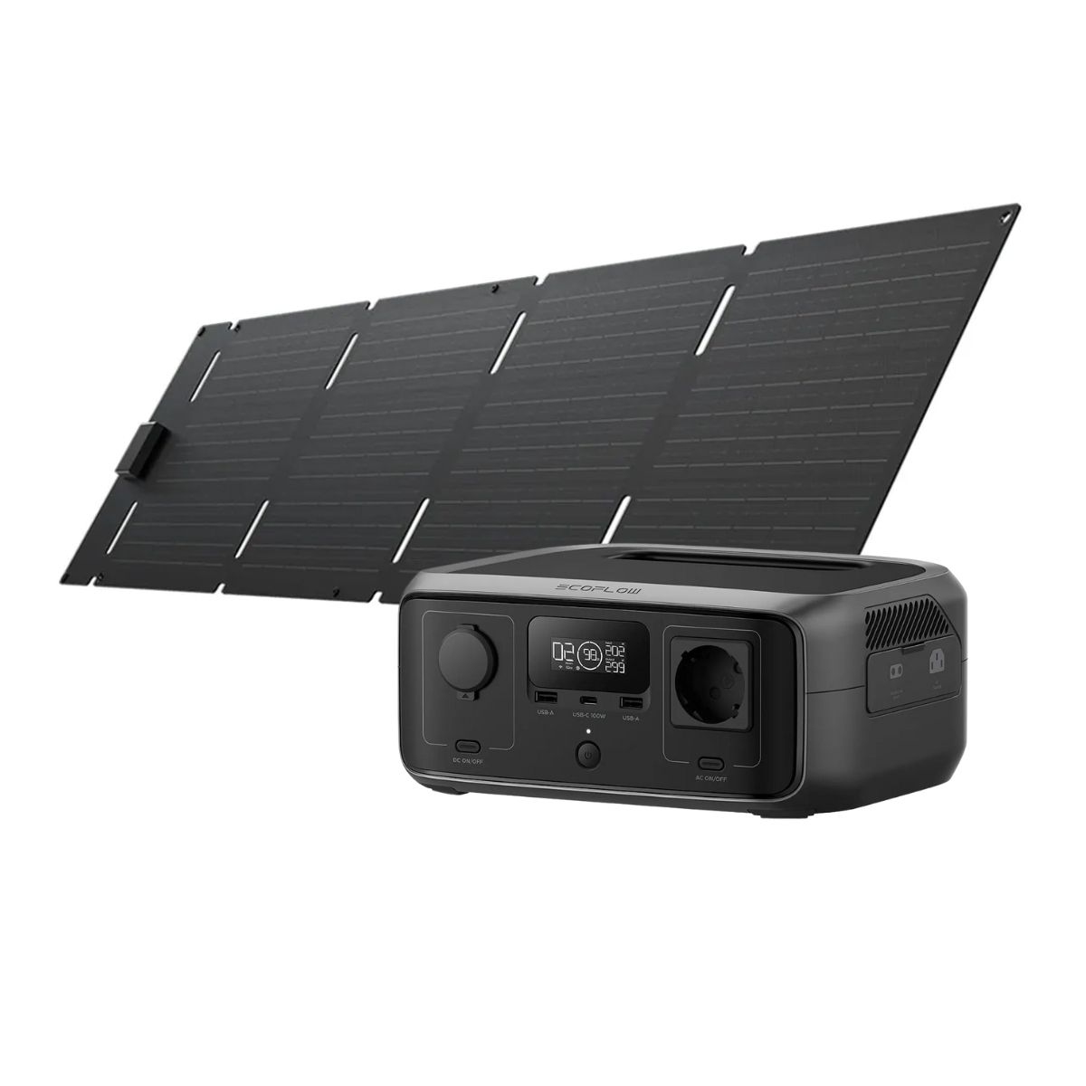 ECOFLOW - EcoFlow Generador River 3 245Wh + Panel Solar 60W