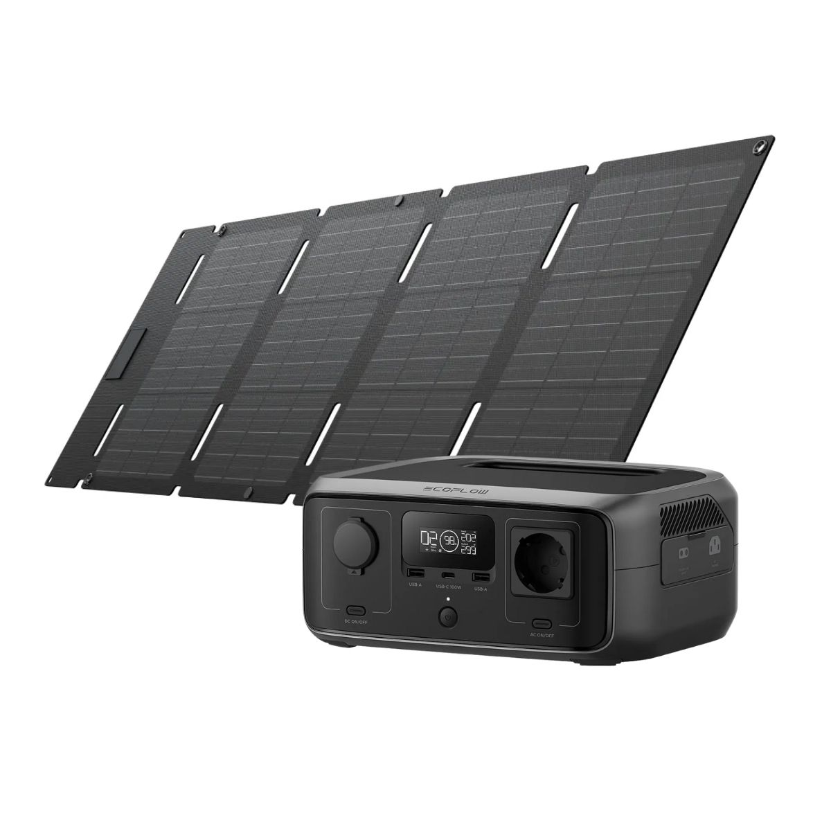 ECOFLOW - EcoFlow Generador River 3 245Wh + Panel Solar 45W