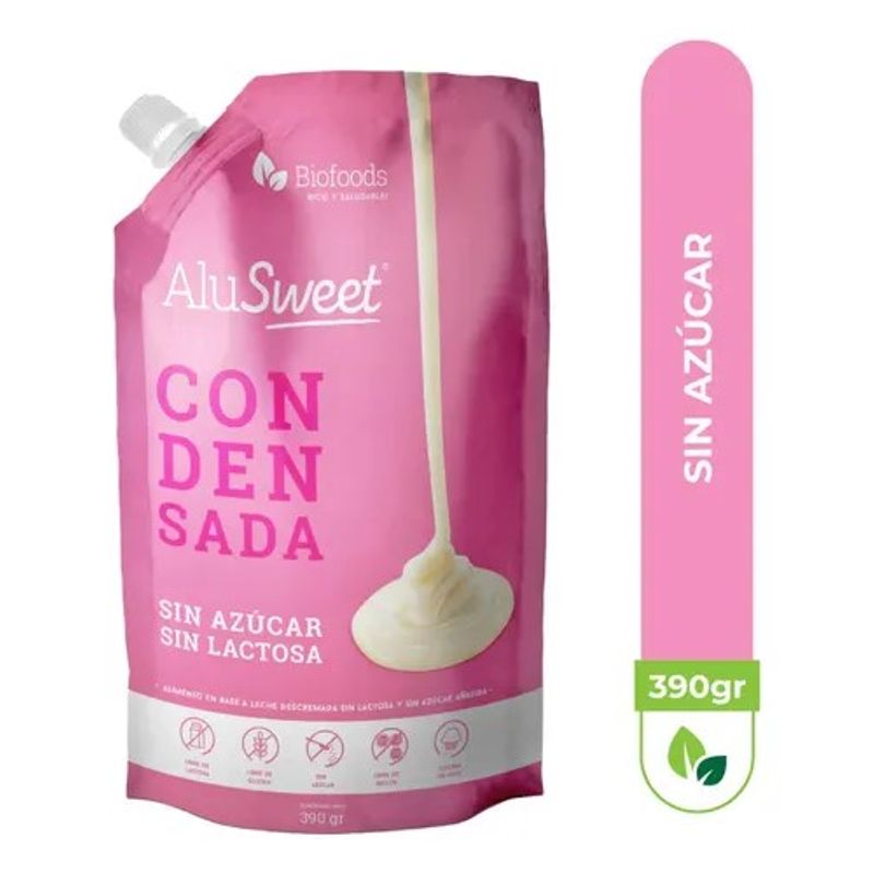 GENERICO - Leche Condensada Sin Azúcar 390g Alusweet