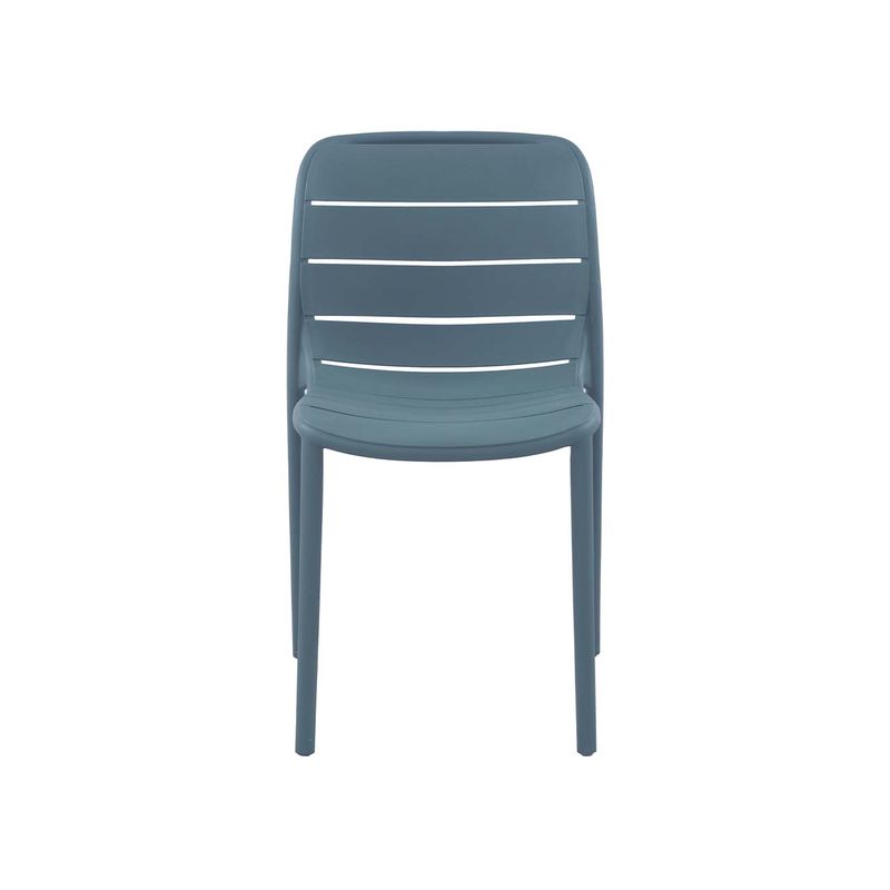 MUEBLES SUR - Silla exterior Brava Reciclable azul piedra