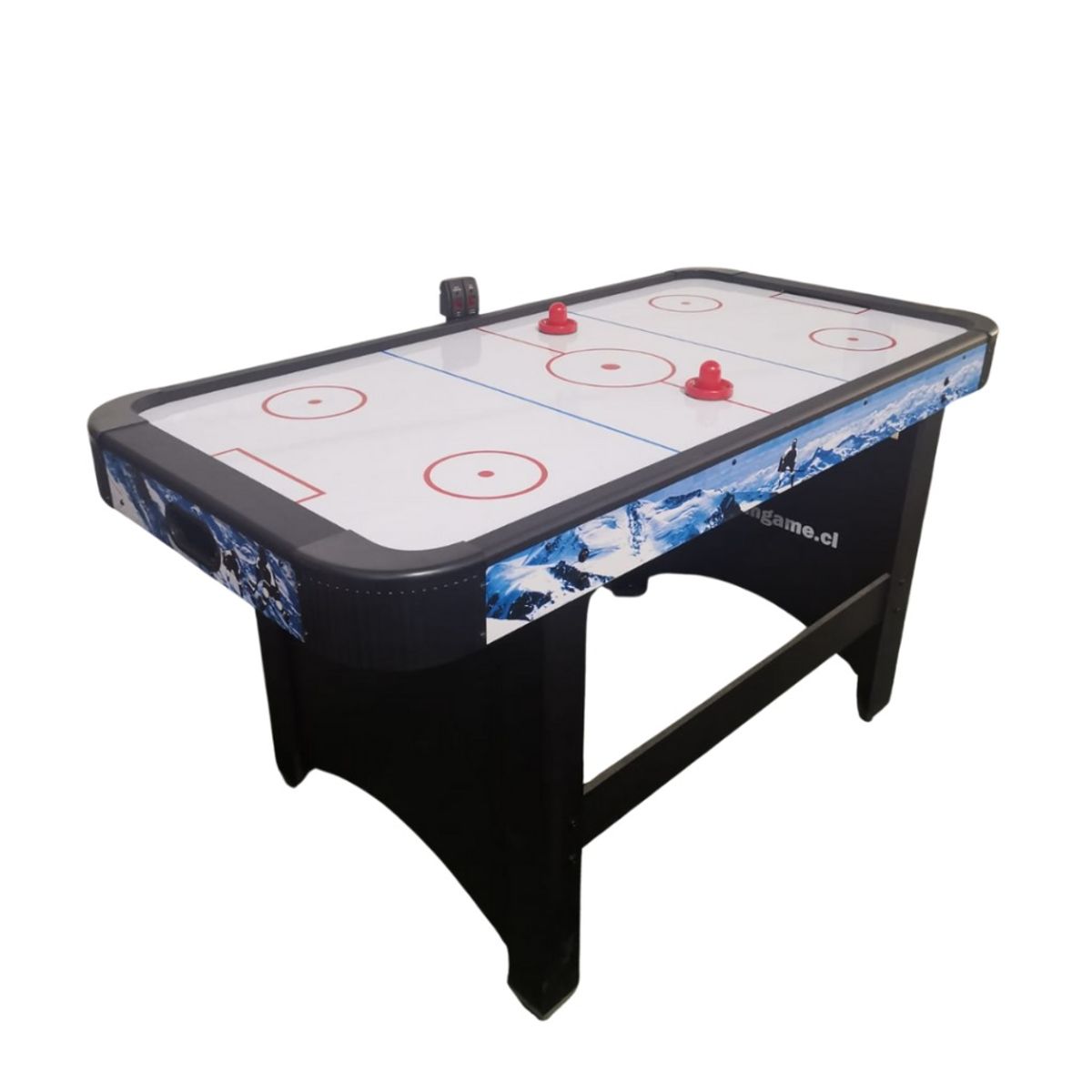 GENERICO - Air Hockey 1.52 Mts, White Premium Marcador Digital
