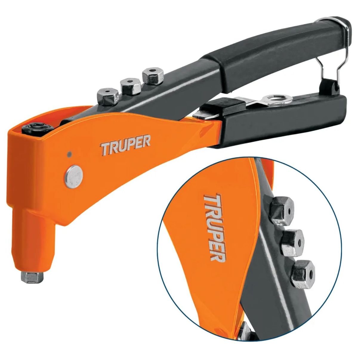 TRUPER - Remachadora Pop Manual 4 Boquillas Truper