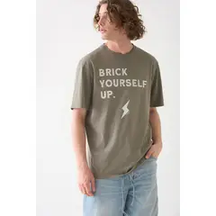 BRICK LONDON - Polera Manga Corta de Hombre 100% Algodón