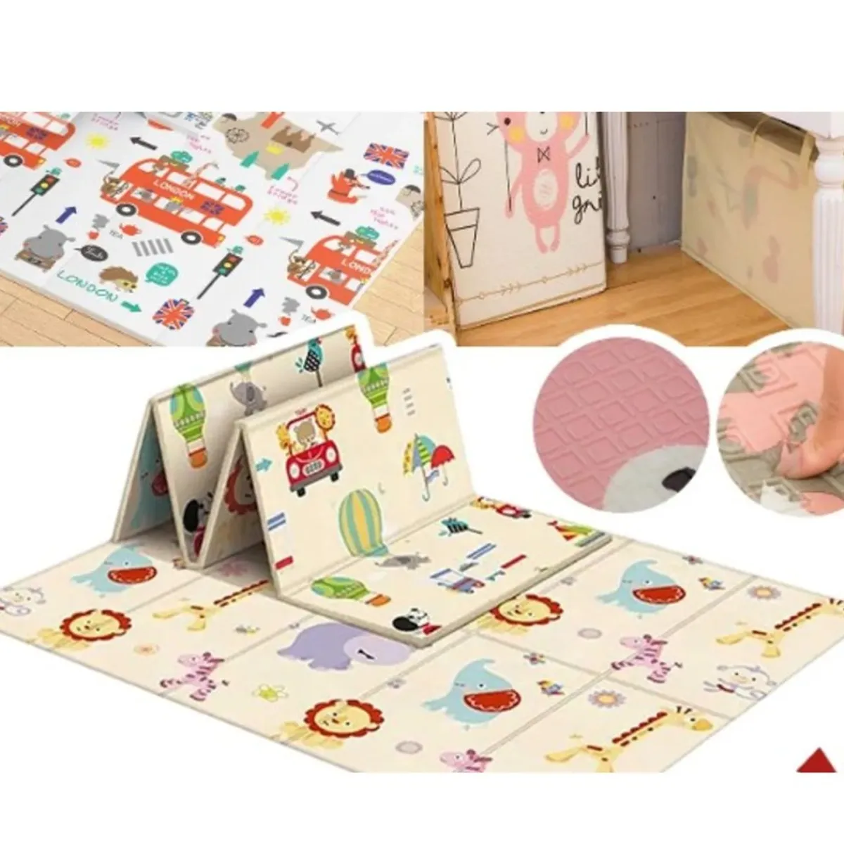 GENERICO - Alfombra Antigolpes Plegable Playmat 180x200cm