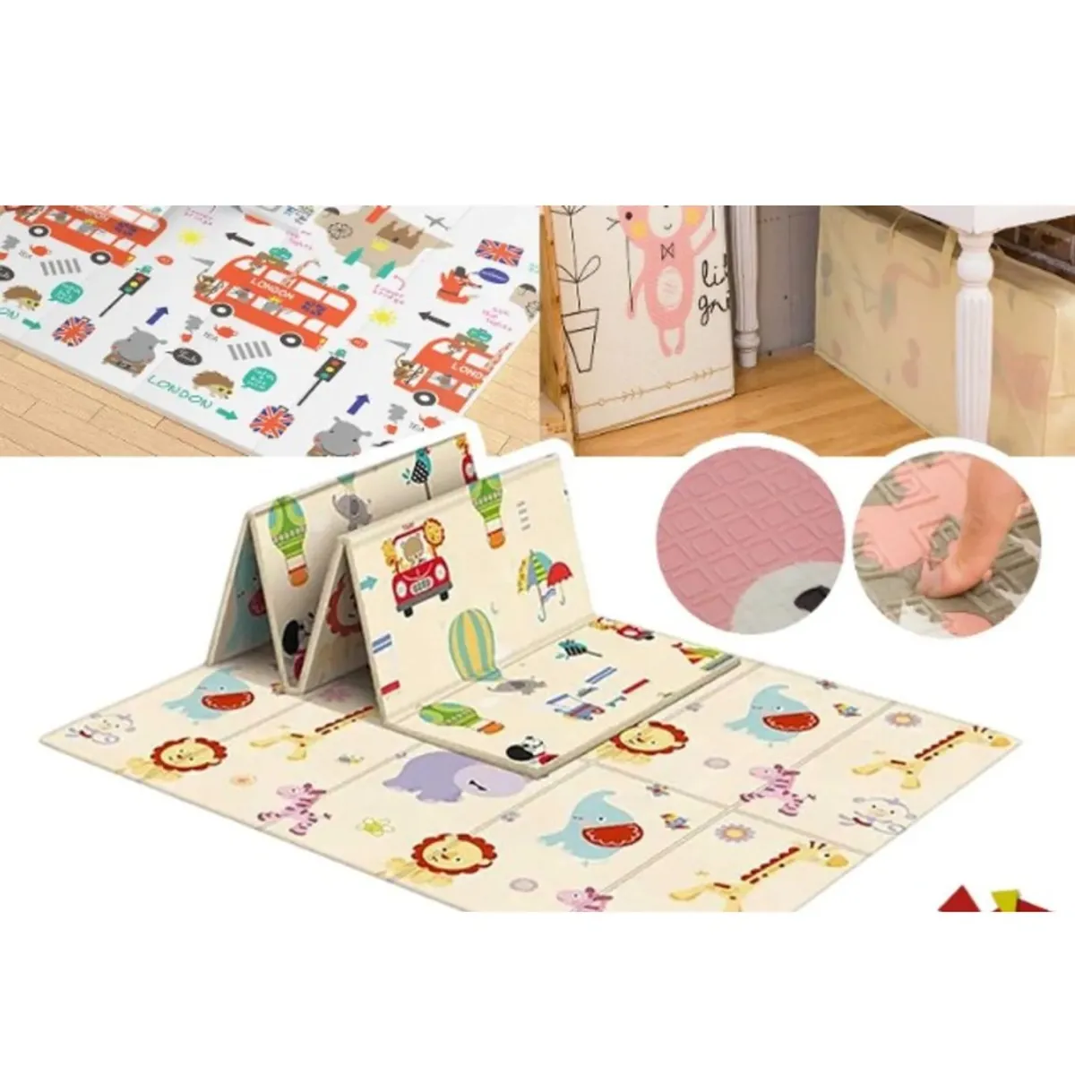 GENERICO - Alfombra Antigolpes Plegable Playmat 180x200cm