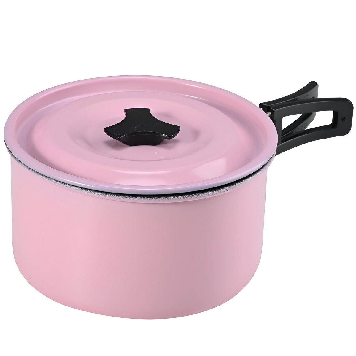 TERRA FORCE - SET OLLAS ALUMINIO ANTI-ADHERENTE 3 PIEZAS ROSADO