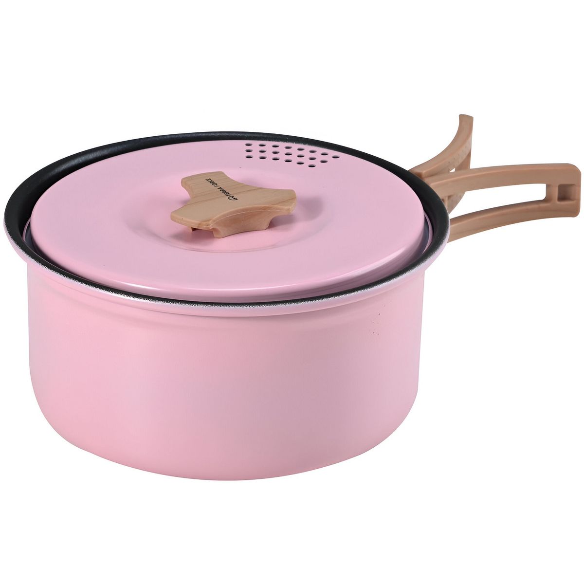 TERRA FORCE - SET OLLAS ALUMINIO ANTI-ADHERENTE 4 PIEZAS ROSADO