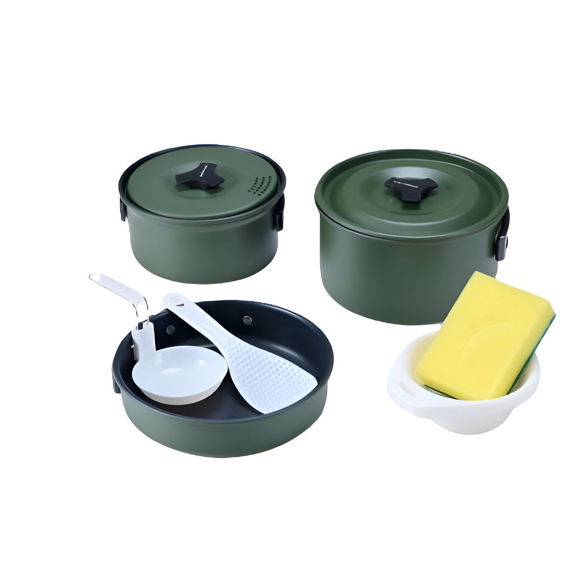 TERRA FORCE - SET OLLAS ALUMINIO CAMPING 3 PIEZAS