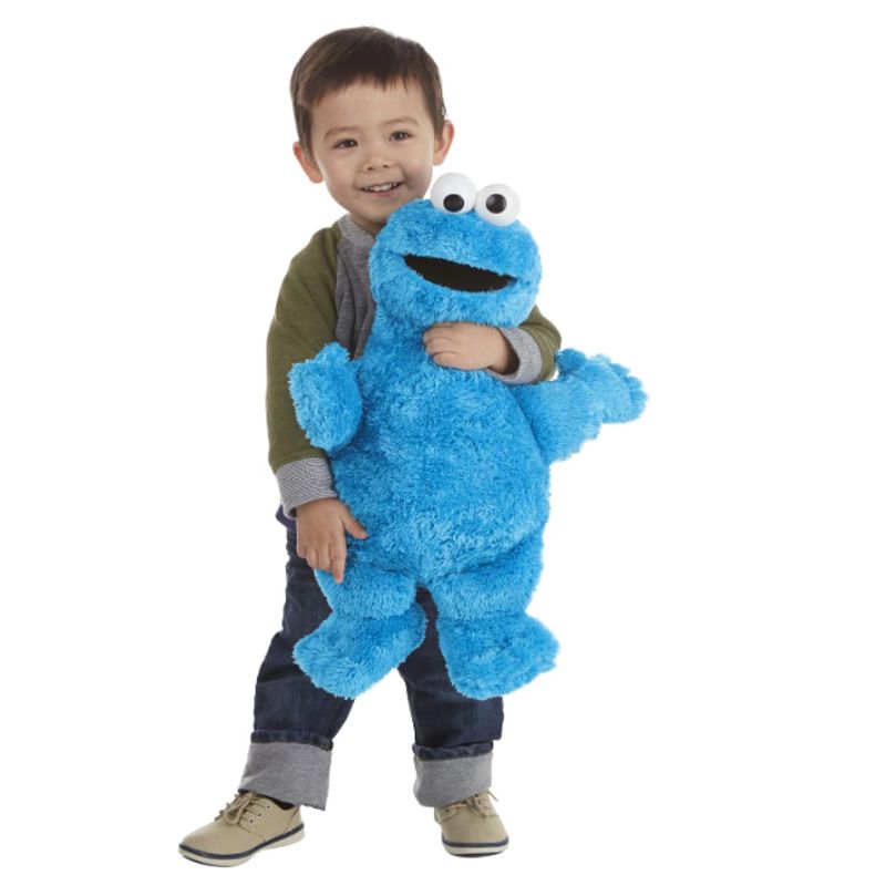 PLAZA SESAMO - Peluches Elmo Y Comegalletas 50cm Muñecos Suave