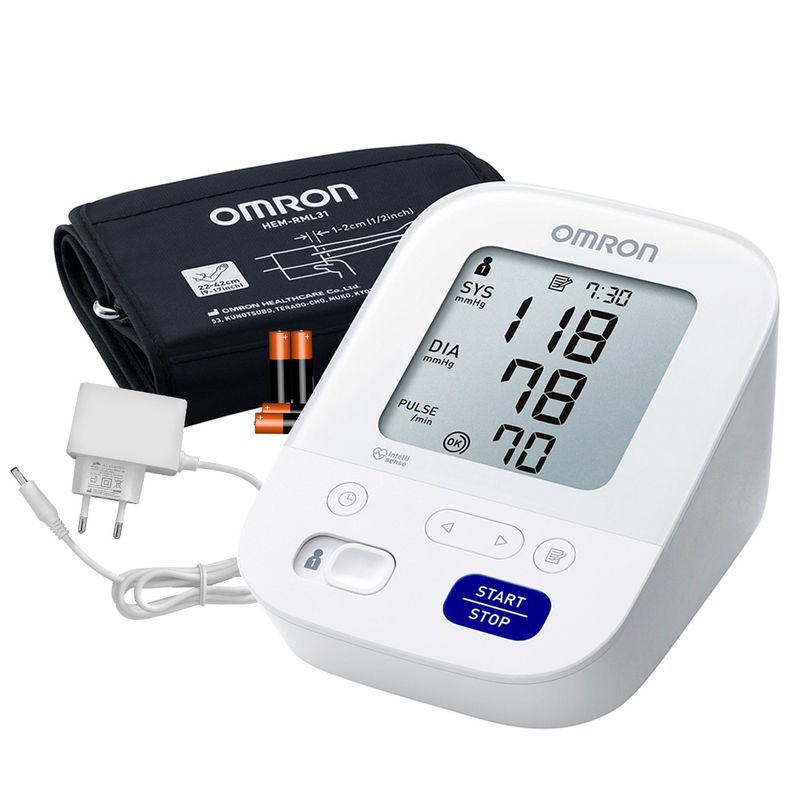 OMRON - Toma Presión Digital de Brazo Omron 7154 + Adaptador Eléctrico