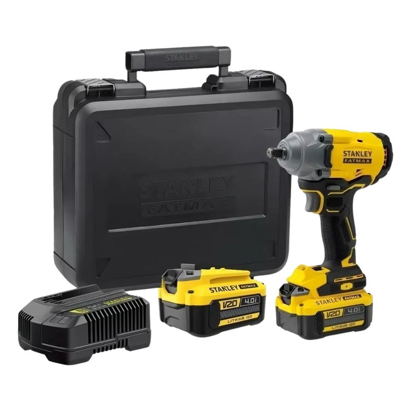 STANLEY - Kit Llave De Impacto 1/2 (13mm) 20v + 2 Baterías Stanley