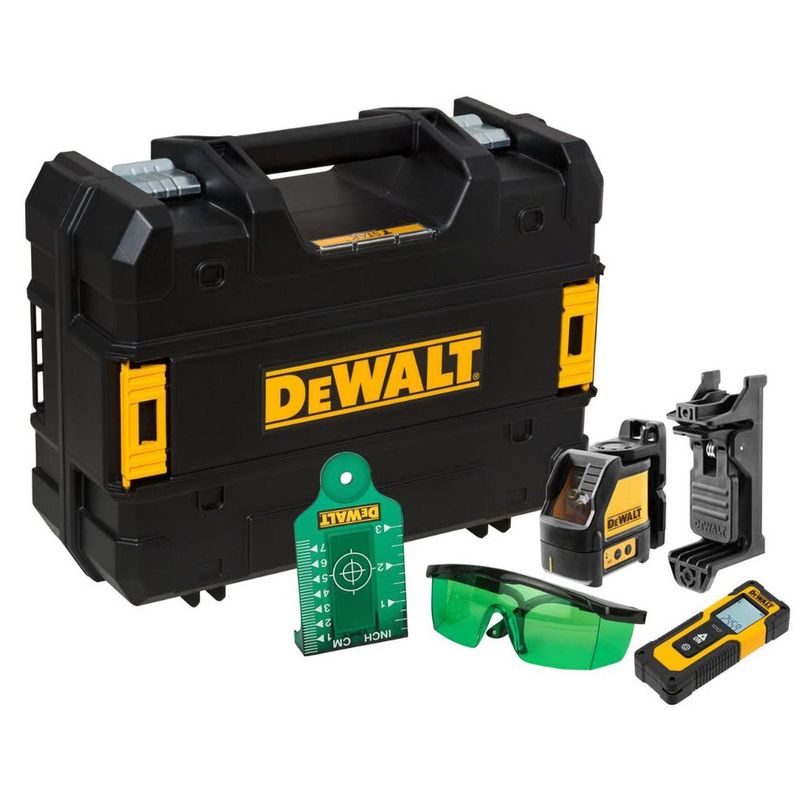 DEWALT - Kit Nivel Laser Linea Cruzada Medidor 30m Dewalt DW0887100-1